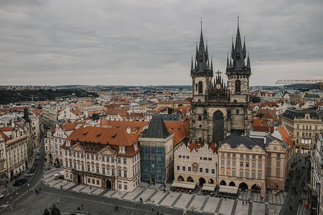 centrum Prahy s kulturními památkami